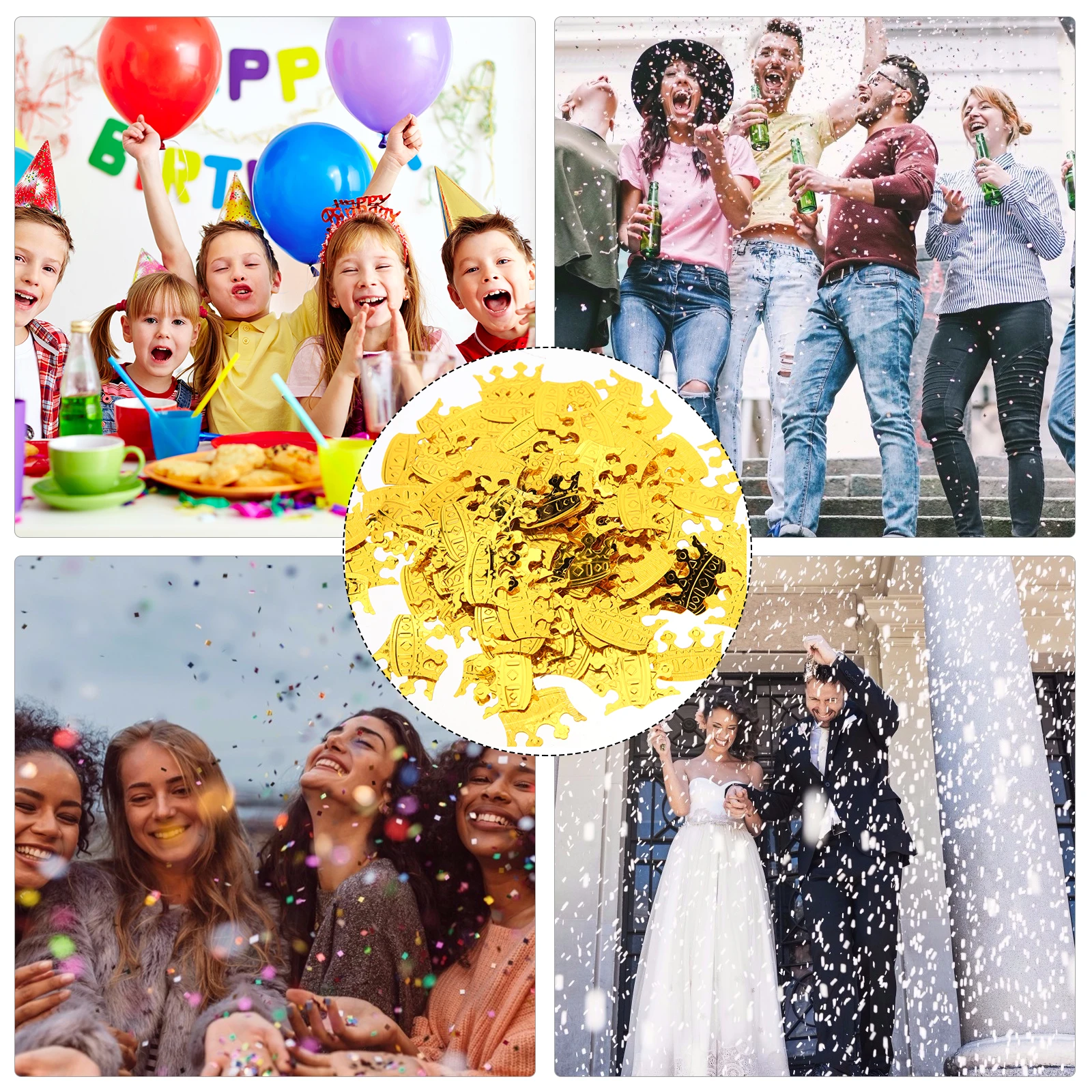 

Confetti Decorations PVC Table Scatter Party Supplies Wedding Birthday Baby Shower Festive Decor