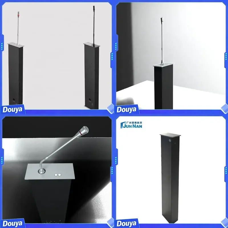 Room Speaker Automatic Motorized Table LCD Lift Microphone Lift Audio Conference System Equipment for Video