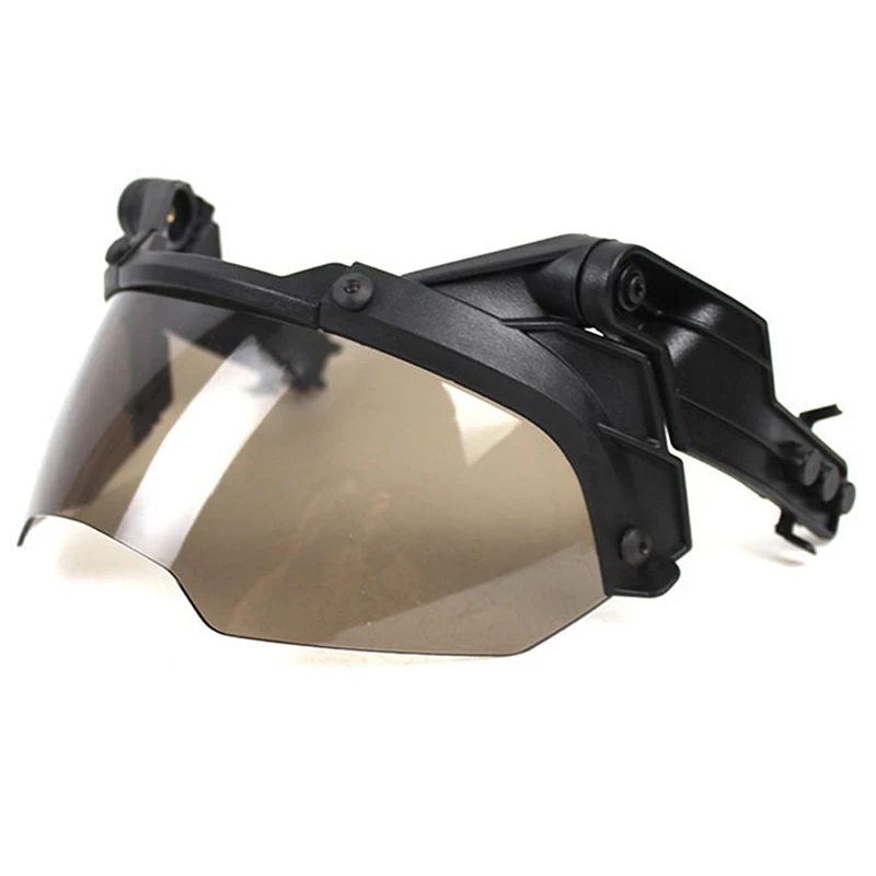 1pcs Explosion-proof CS Helmet Accessories Safety Goggles Adjustable Flip Protective Glasses Windproof Anti-fog Wargame Eyewear