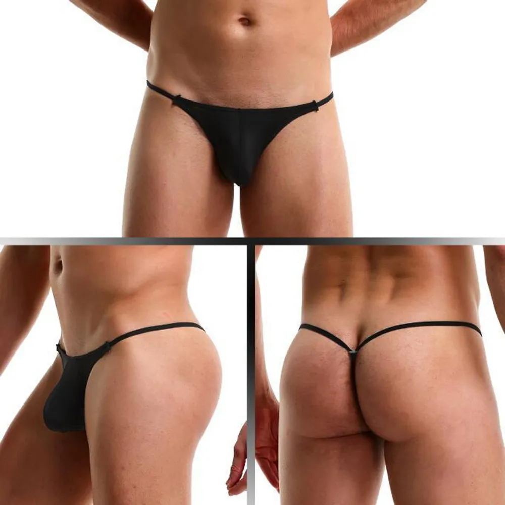 

Brand New Practical Men Underwear Lingerie Men Mesh M~2XL Panties Pouch Sheer T-Back Thong Underwear Bikini Brief