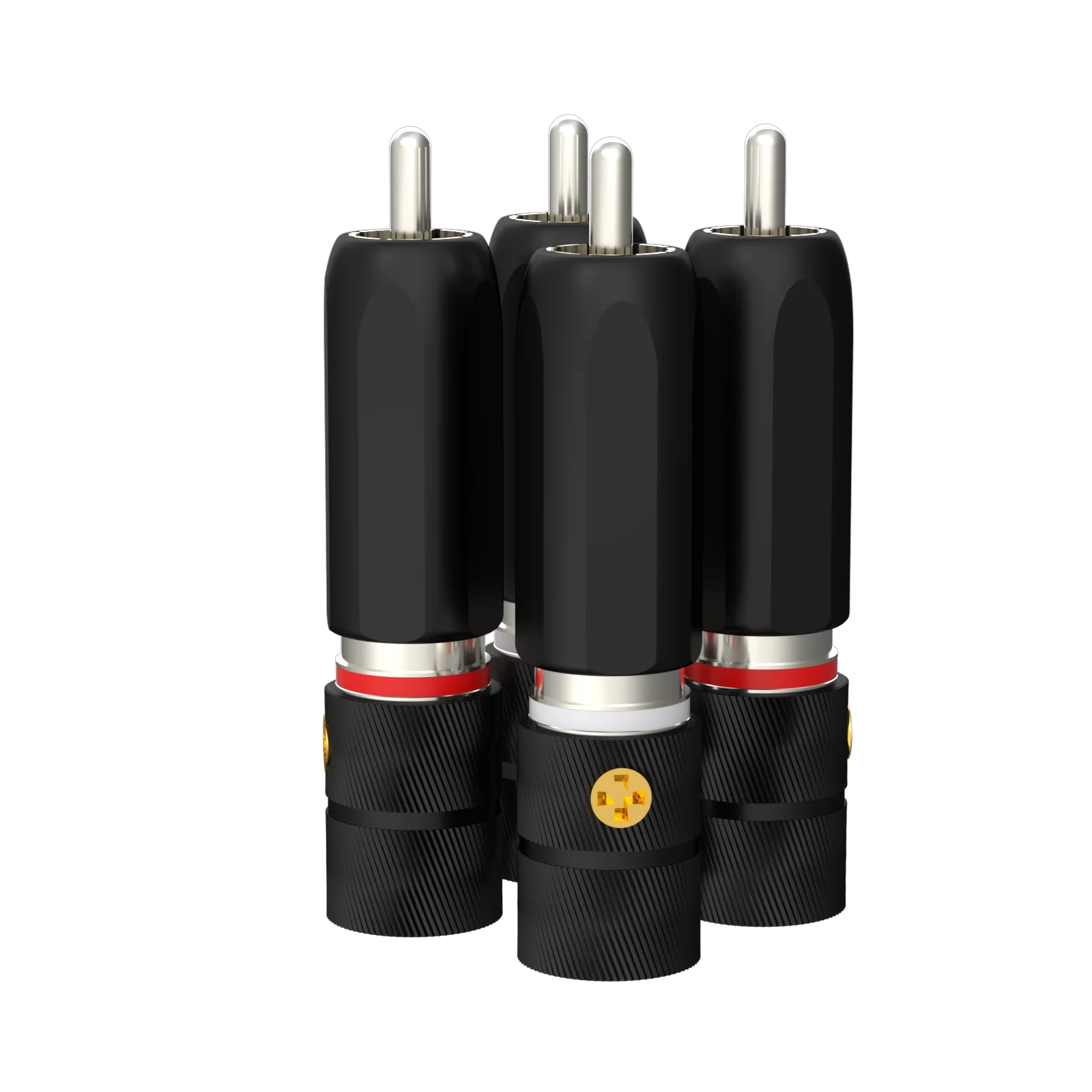 High Quality RCA Connector Audio Plug Adapter Gold/Rhodium Plated RCA Terminals for Amplifier CD DVD Audio Wire