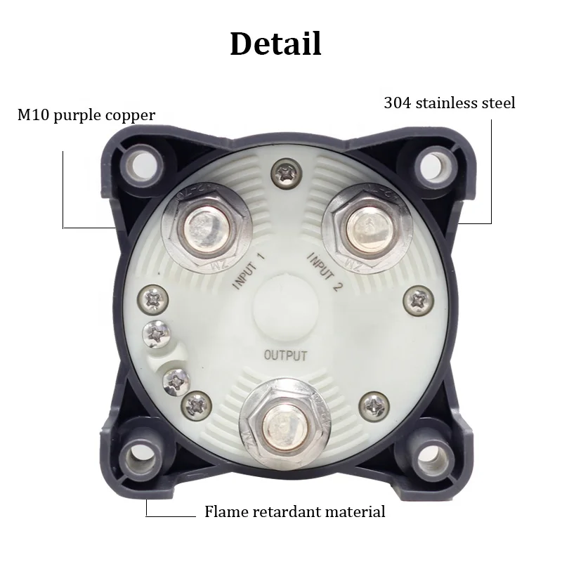 Imagem -04 - Master Battery Switch Selector 32v dc 500a 3003 Posição Fora com Afd para Marine