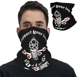 Outlaws Mc Support Bandana Neck Gaiter Printed Wrap Scarf Multifunctional Headband Outdoor Sports for Men Women Adult Winter