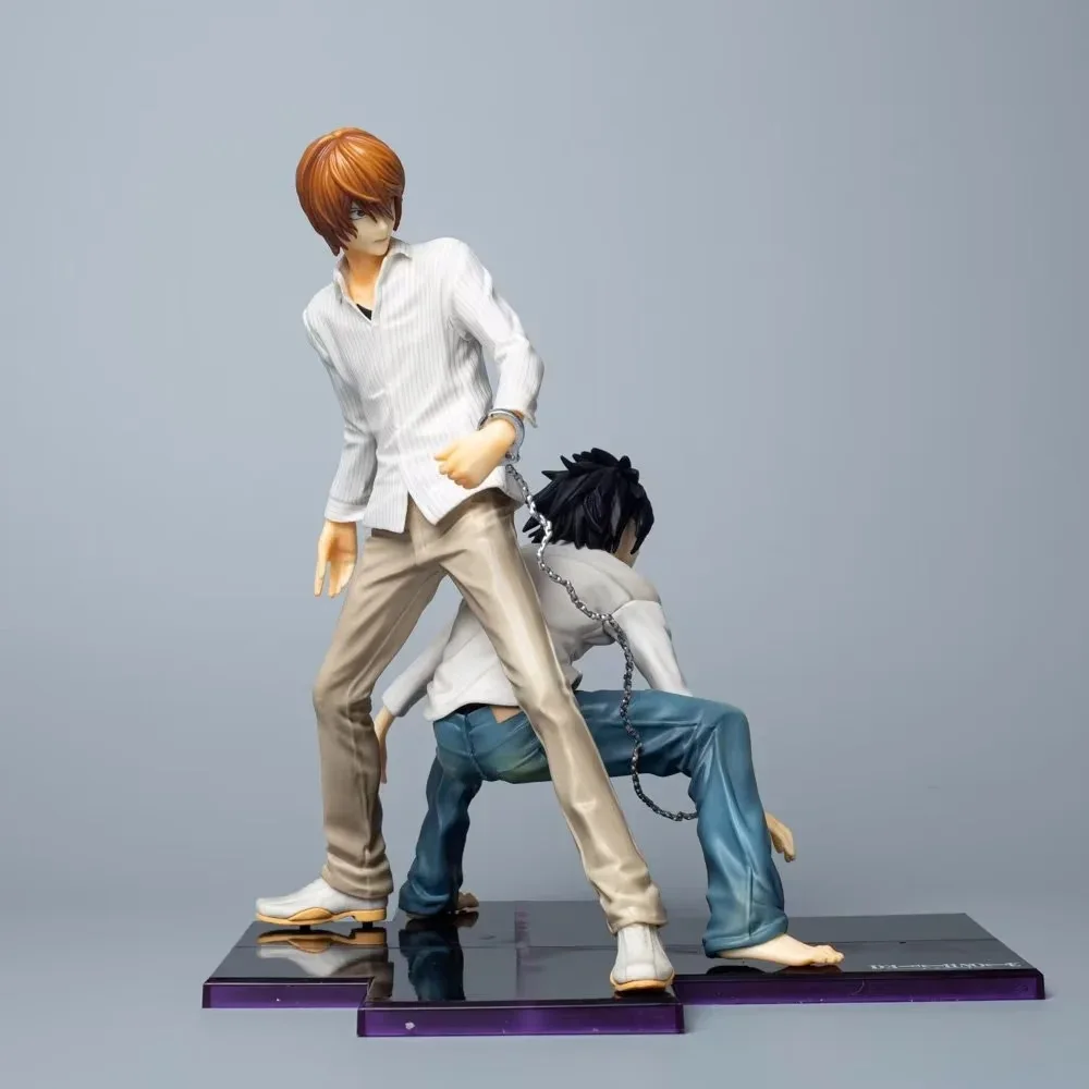 

Classic Japan Figure Model Gift Decor Craft Suspense Takeshi Obata Death Note Yagami Light L Lawliet Comic Anime