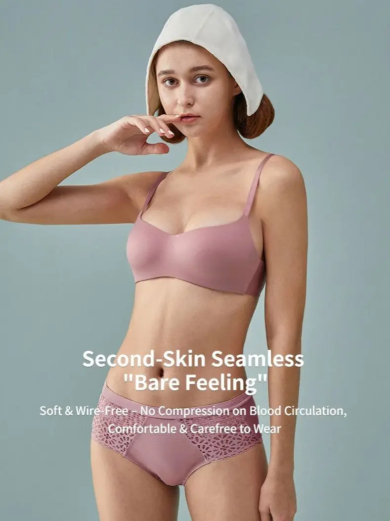 

2026 Thin Wireless Bras for Women, Zero Feel Seamless Sports Bra Adjustable Yoga Top Comfortable Light Support T-Shirt Bra