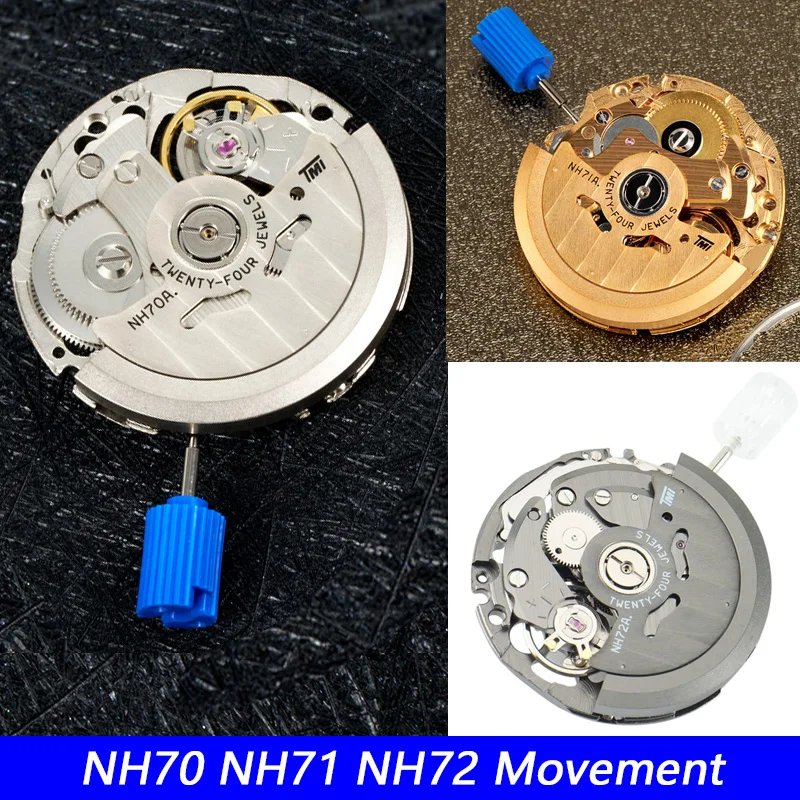 Original NH70 NH71 NH72 High Accuracy Skeletonized Movement Automatic Self-winding 24 jewels Mechanism Modification Parts