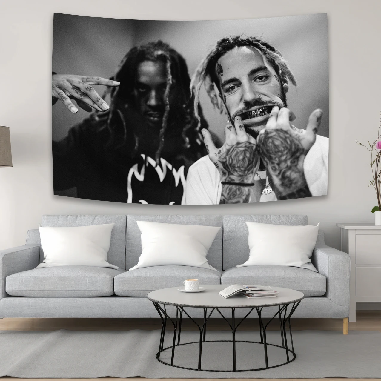 Boutique Suicideboys Tapestry On The Wall Aesthetic Dorm Background Teen Room Decororation Fabric Poster Cloth
