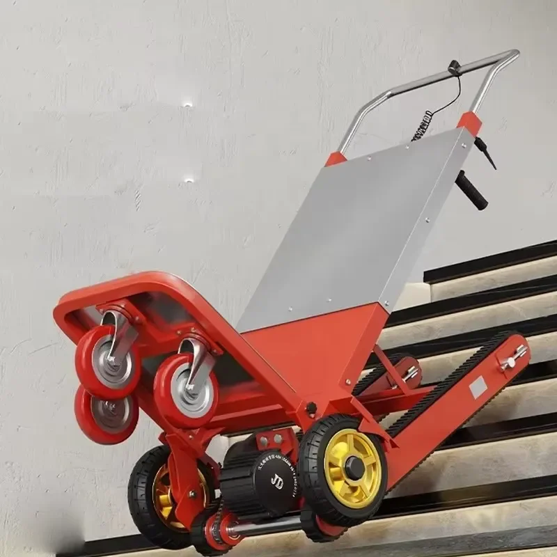 Electric Stair Climbing Hand Truck Folding Cargo Dolly Heavy Duty Moving Trolley for Household Logistics Warehouse Material
