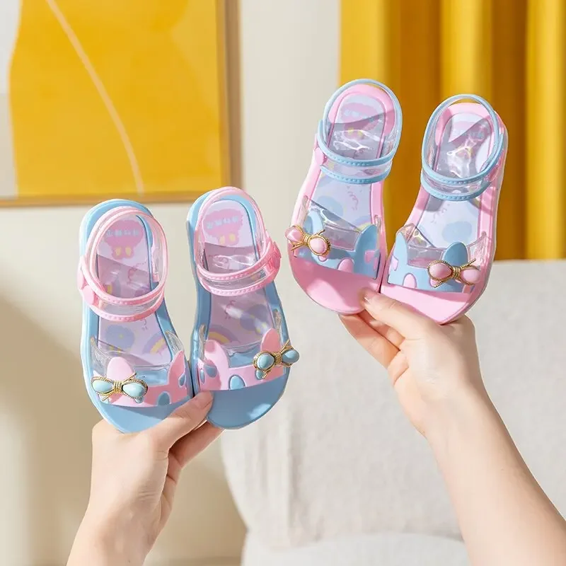 New Children's Sandals Summer Girls Bathroom Home Anti slip Soft Sole Cartoon Baby Middle and Big Children's Sandals