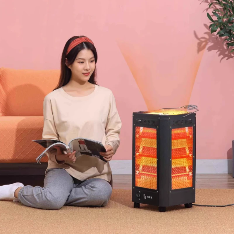 

Многофункциональный воздухонагреватель для использования в помещении, обогреватель для пространства и барбекю, двойного назначения, пятисторонняя скорость, горячая электрическая грелка, две регулируемые передачи