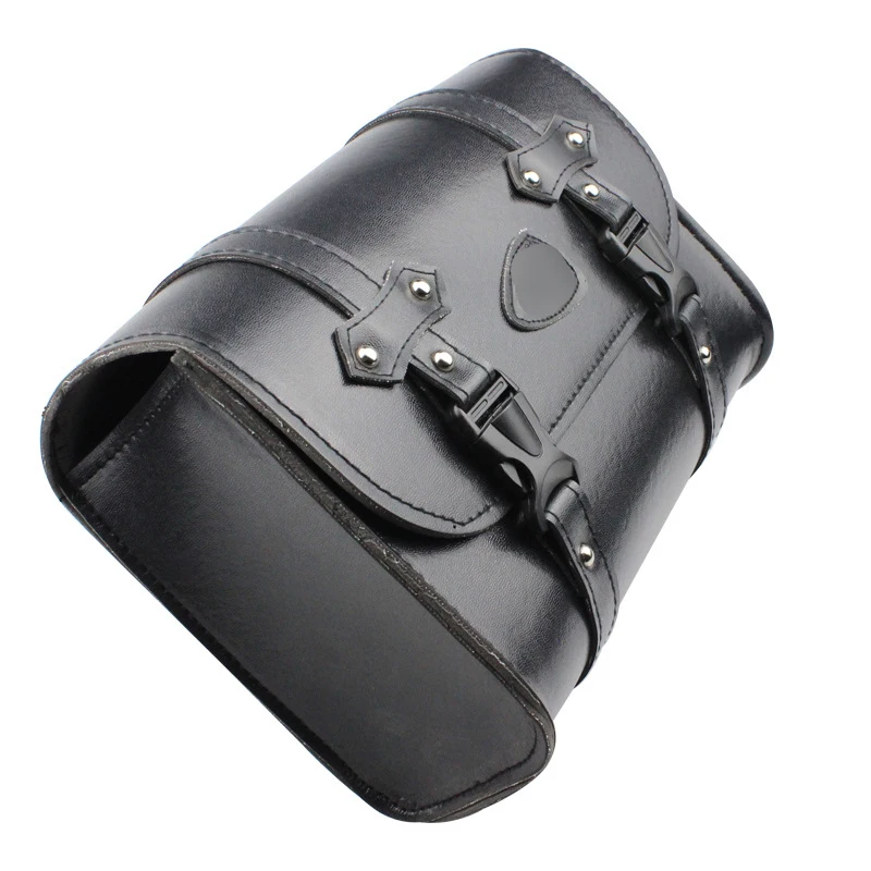 

Universal Motorcycle Saddlebags Fork Bag PU Leather Luggage Pouch Side Tool Bag For Honda BMW Suzuki Cruiser Touring