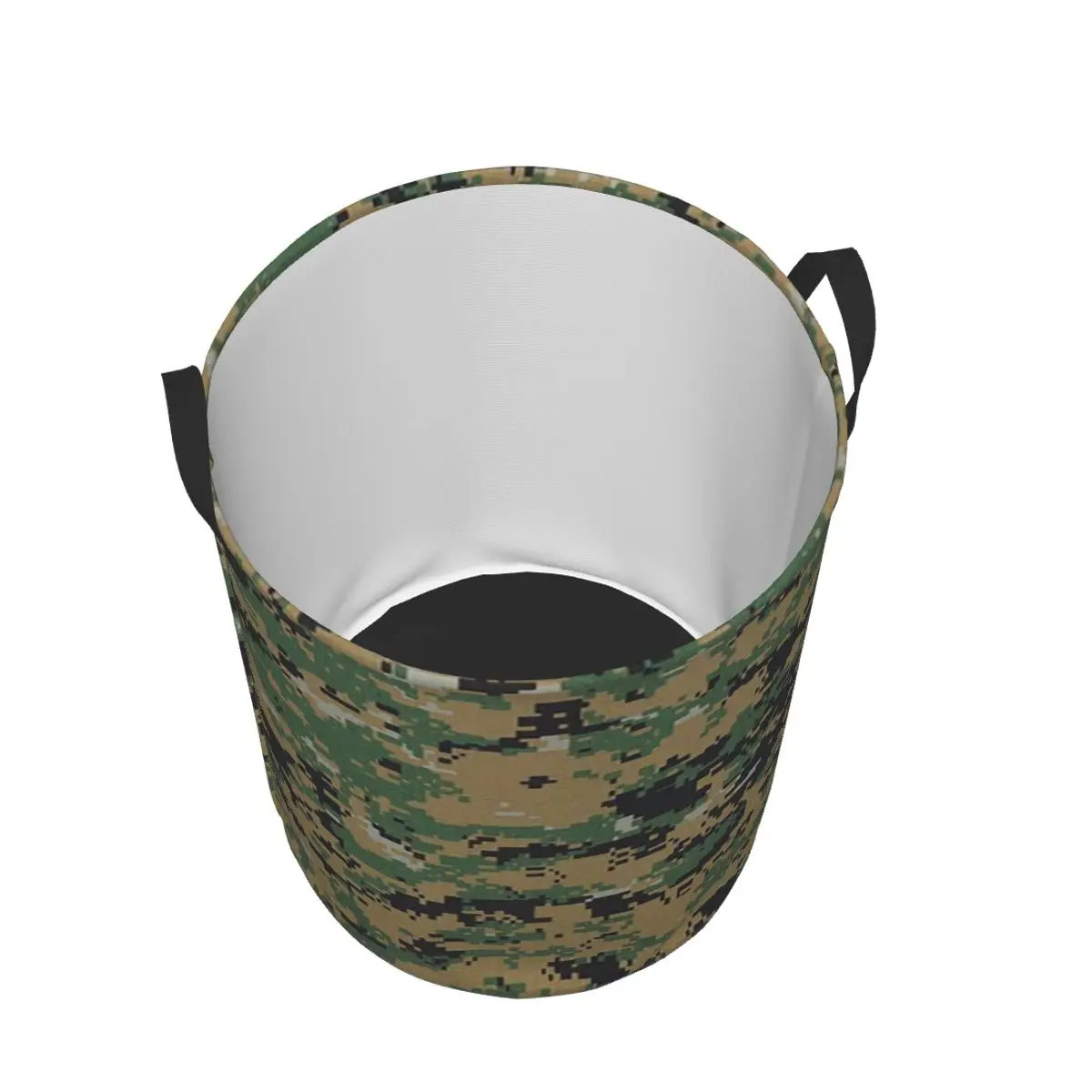 Camo Camouflage Military Woodland Army Foldable Laundry Baskets Dirty Clothes Toys Storage Basket Home Organizer Hamper view 6