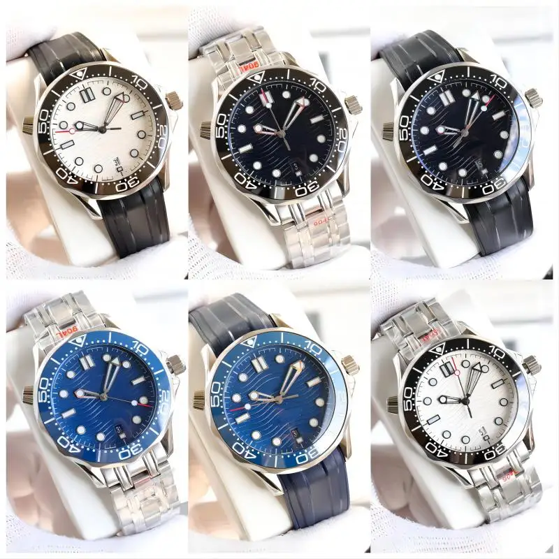 904Lステンレススチール製腕時計ケース、メンズ機械式腕時計、オメガ風の職人技を模倣