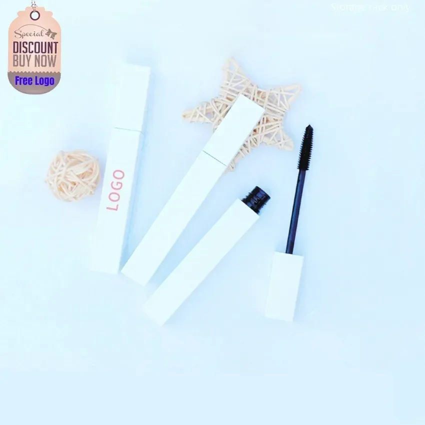 Private Label White Tube Non-smudged Mascara Curling Long Lasting Lengthening Waterproof Fast Dry Big Eye Cosmetic Bulk Makeup