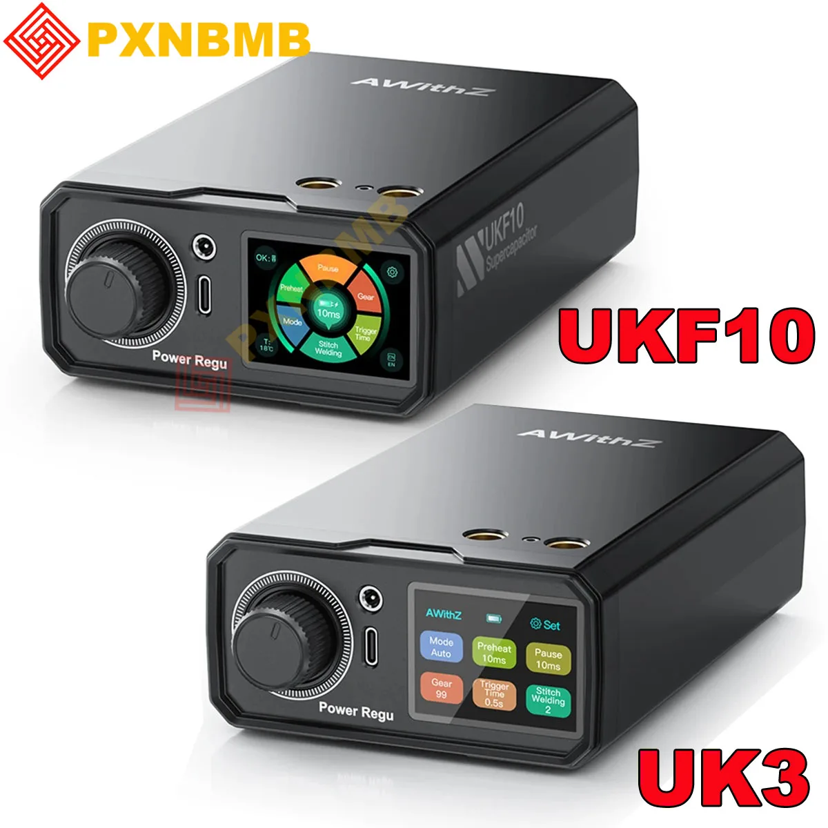 

UK3 Portable Pedal Type-C Spot Welding Machine Rechargeable 18650 Lithium Battery DIY Nickel Sheet TFT Color Screen Spot Welder