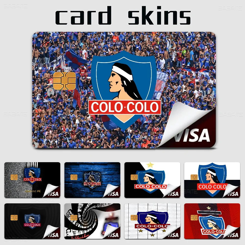 

COLO COLO Эстетическая наклейка Anime, пленка, кожаный чехол для кредитной карты, дебетовая банковская карта, передняя часть