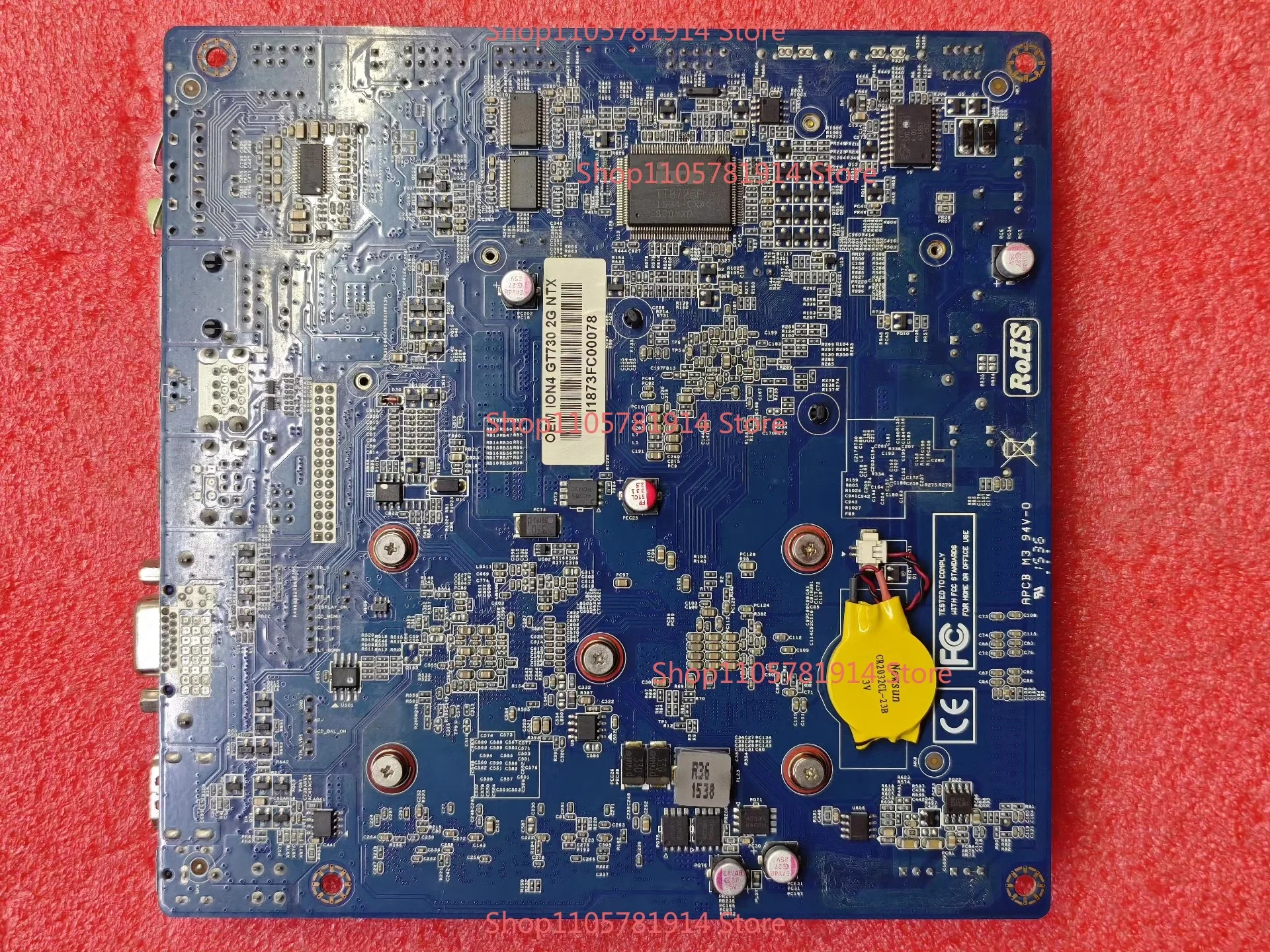 For ION4 1037U Mini Main Board, 17 * 17cm, Onboard 1037U Processor + GT730 2G Unique Display, Complete Interface