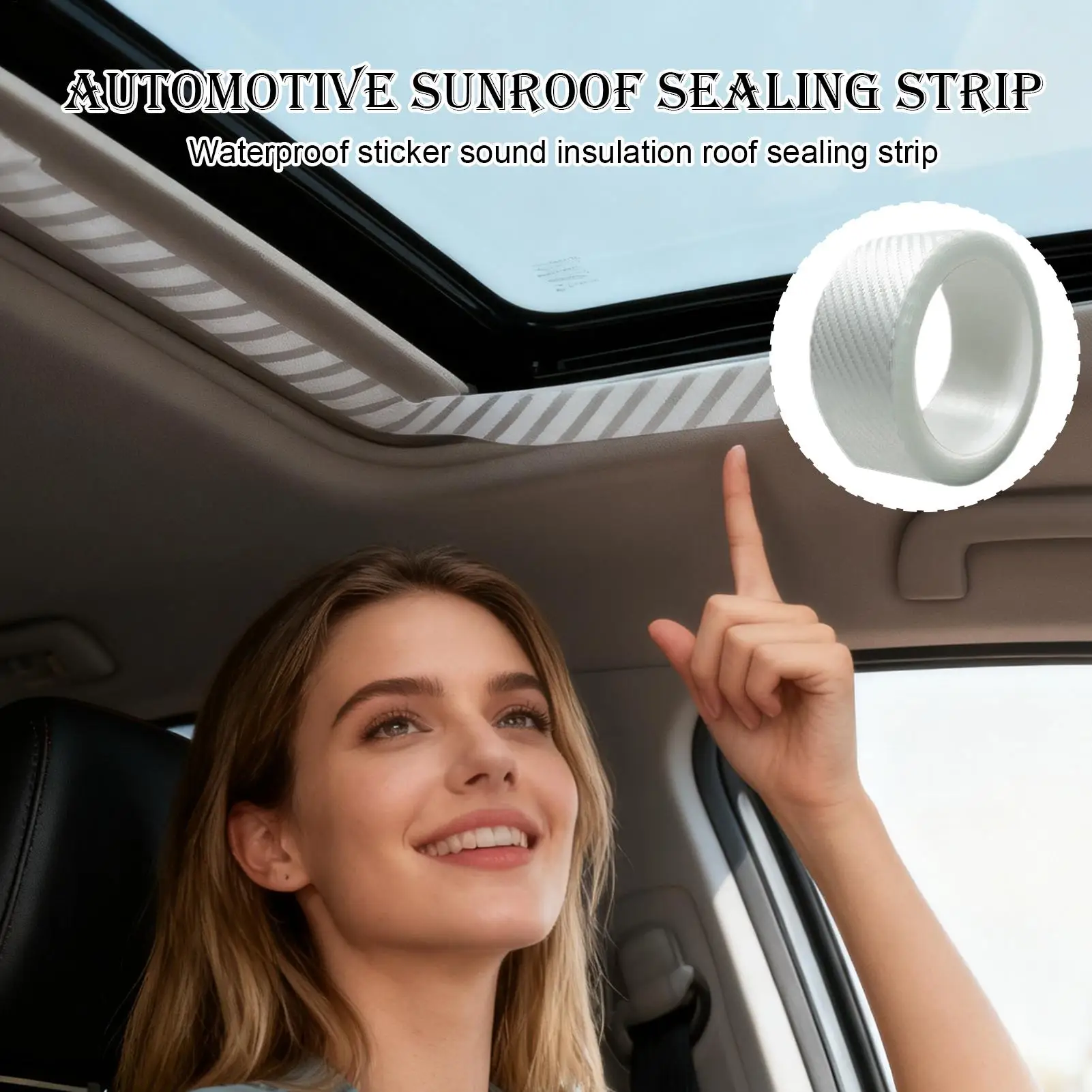 Car Door Weather Stripping High Temperature Resistant Automotive Window Tape Waterproof Edge Trim For Cars For Truck Garage