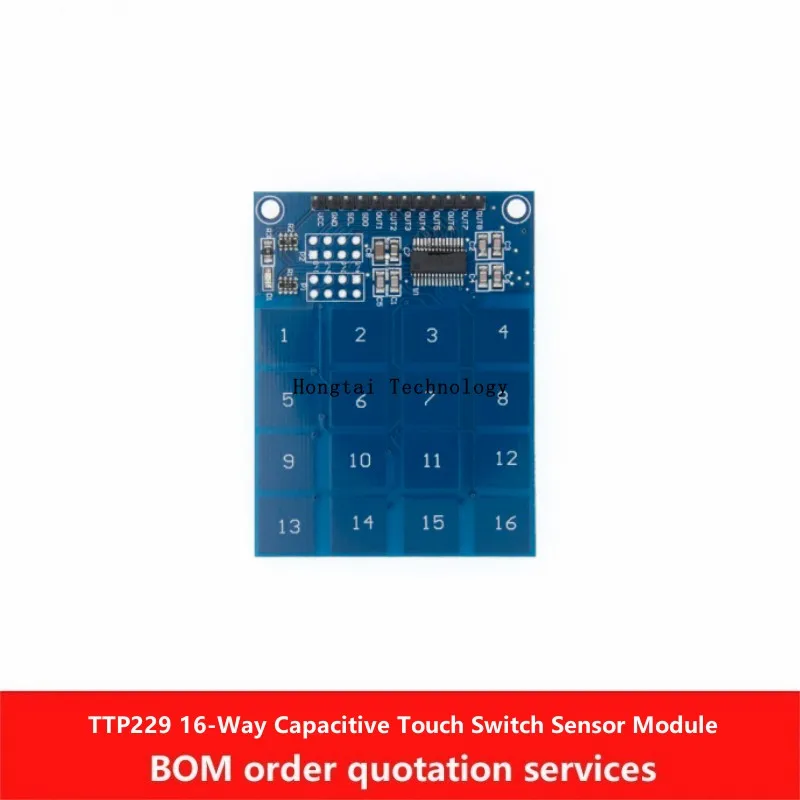 Boyi Technology TTP229 16-Way Capacitive Touch Switch Digital Touch Sensor Module