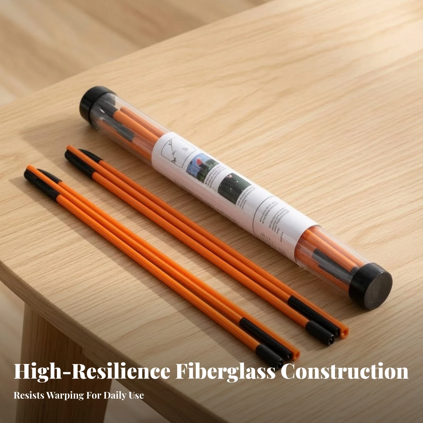 2 Pieces Golf Alignment Sticks with Storage Tube Collapsible Golf Alignment Sticks Sporting Goods Sturdy Replaceable