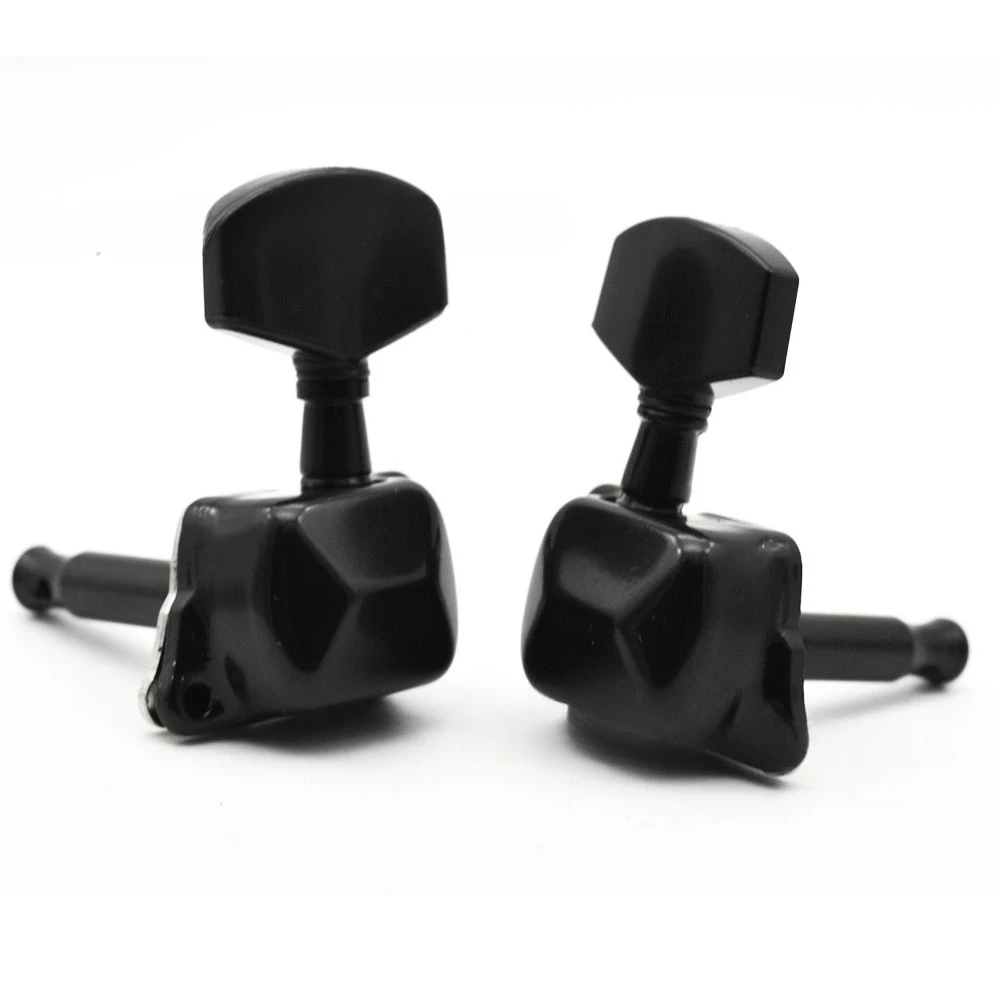 Afinadores de guitarra semicerrados para guitarra acústica, postes de cuerdas de guitarra folk con perillas de estilo vintage