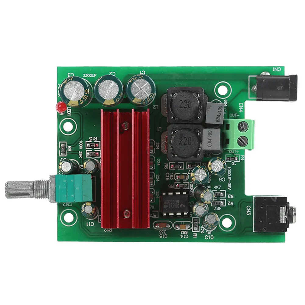 TPA3116D2 Subwoofer Audio Stereo Amplifier Board 100W Audio Amplify Board NE5532 OPAMP DC 8-25V HiFi Low Distortion