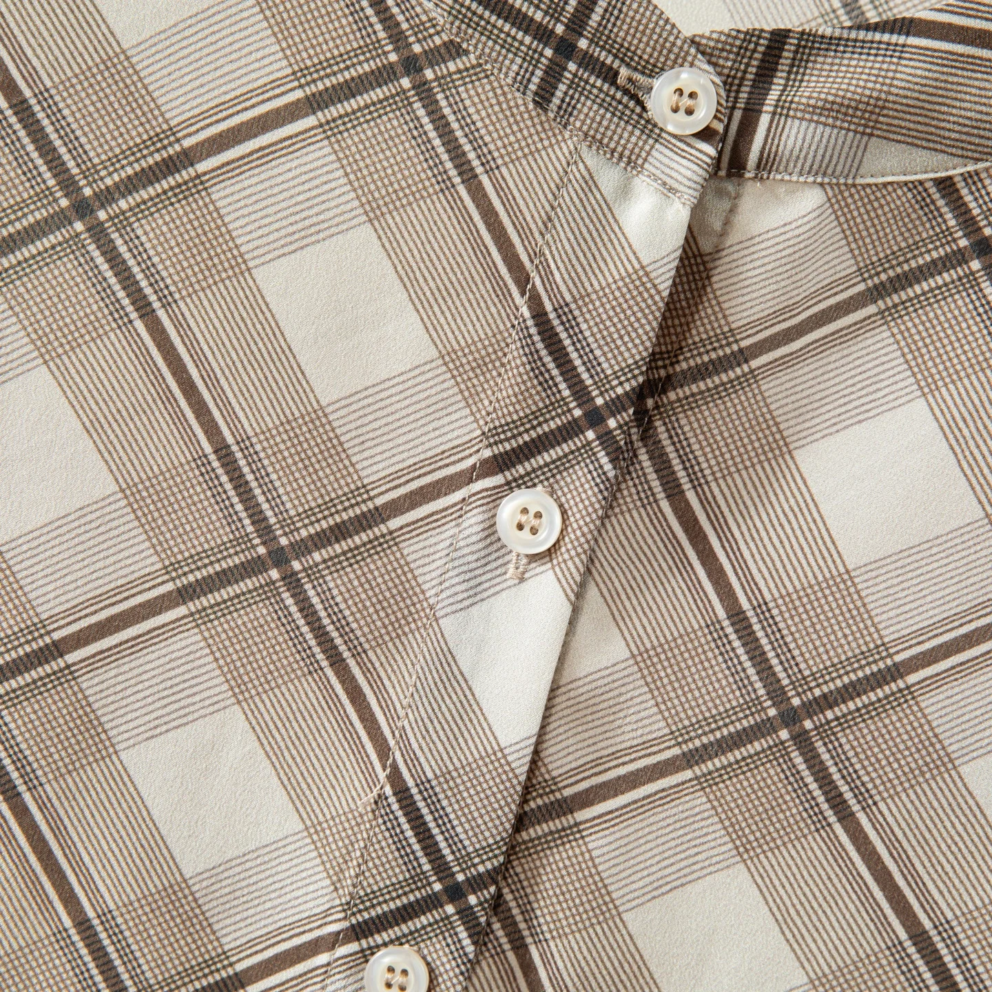 Winsleter-100% Camicia elegante in vera seta, plaid da donna con maniche a pipistrello o collo, camicetta ampia casual retrò francese, estate 2025 T56303CC