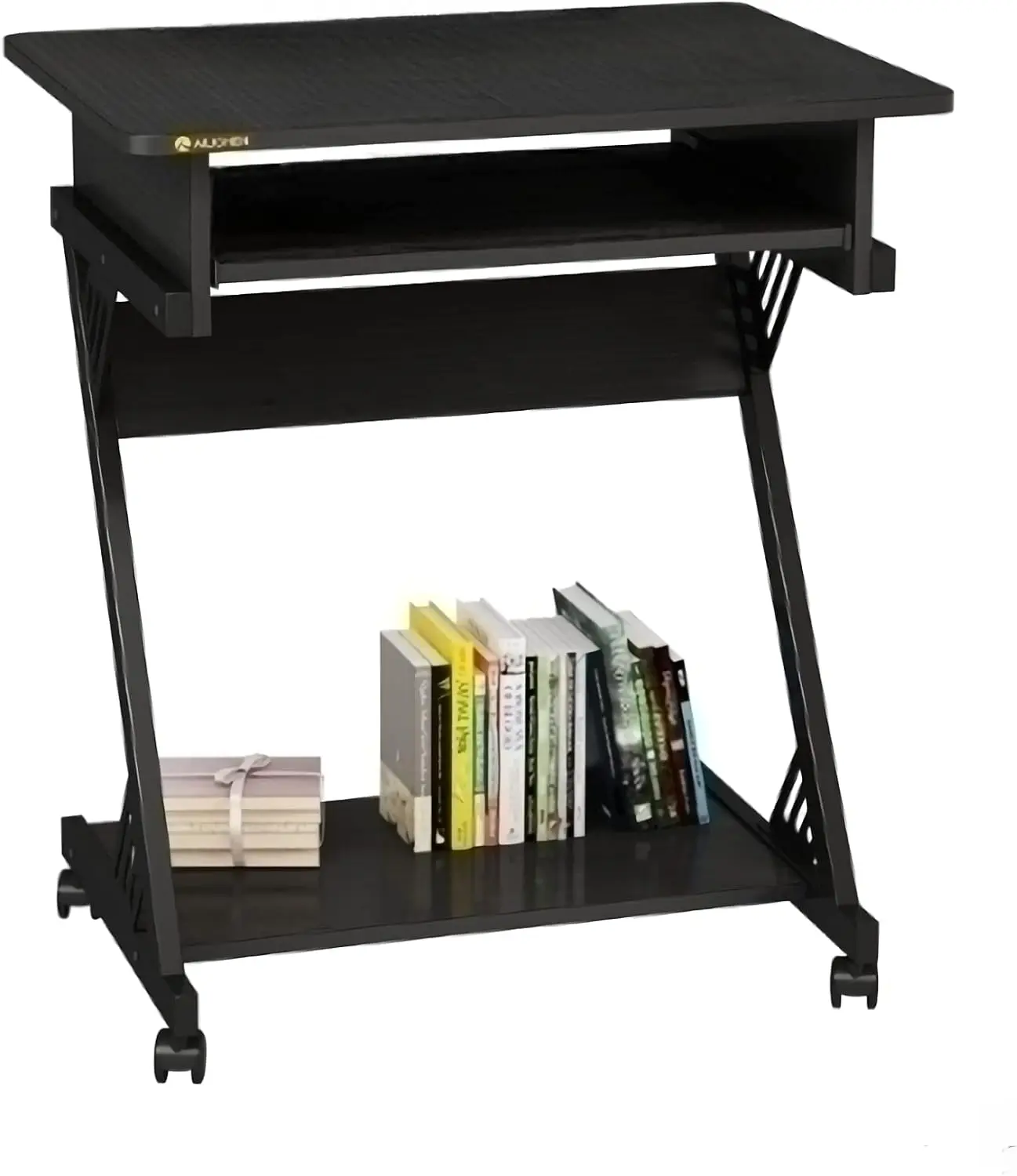 Rolling Study Computer Desk 2 Tier 23.6