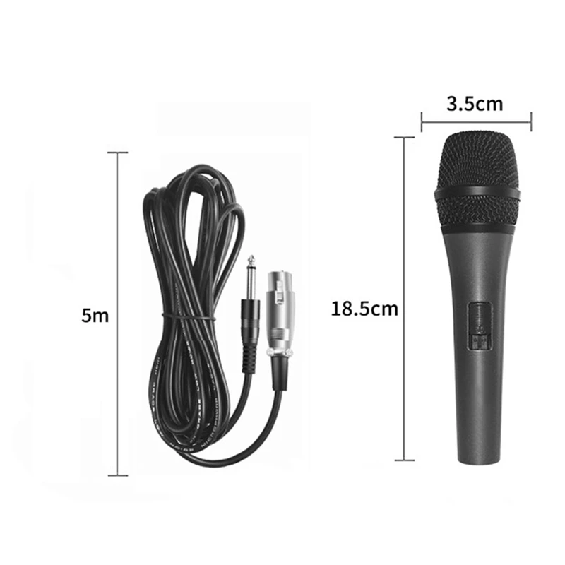 Dynamic Microphone With On And Off Switch Wired Karaoke Mic Condenser Microphone For Vocal Music Performance images - 6