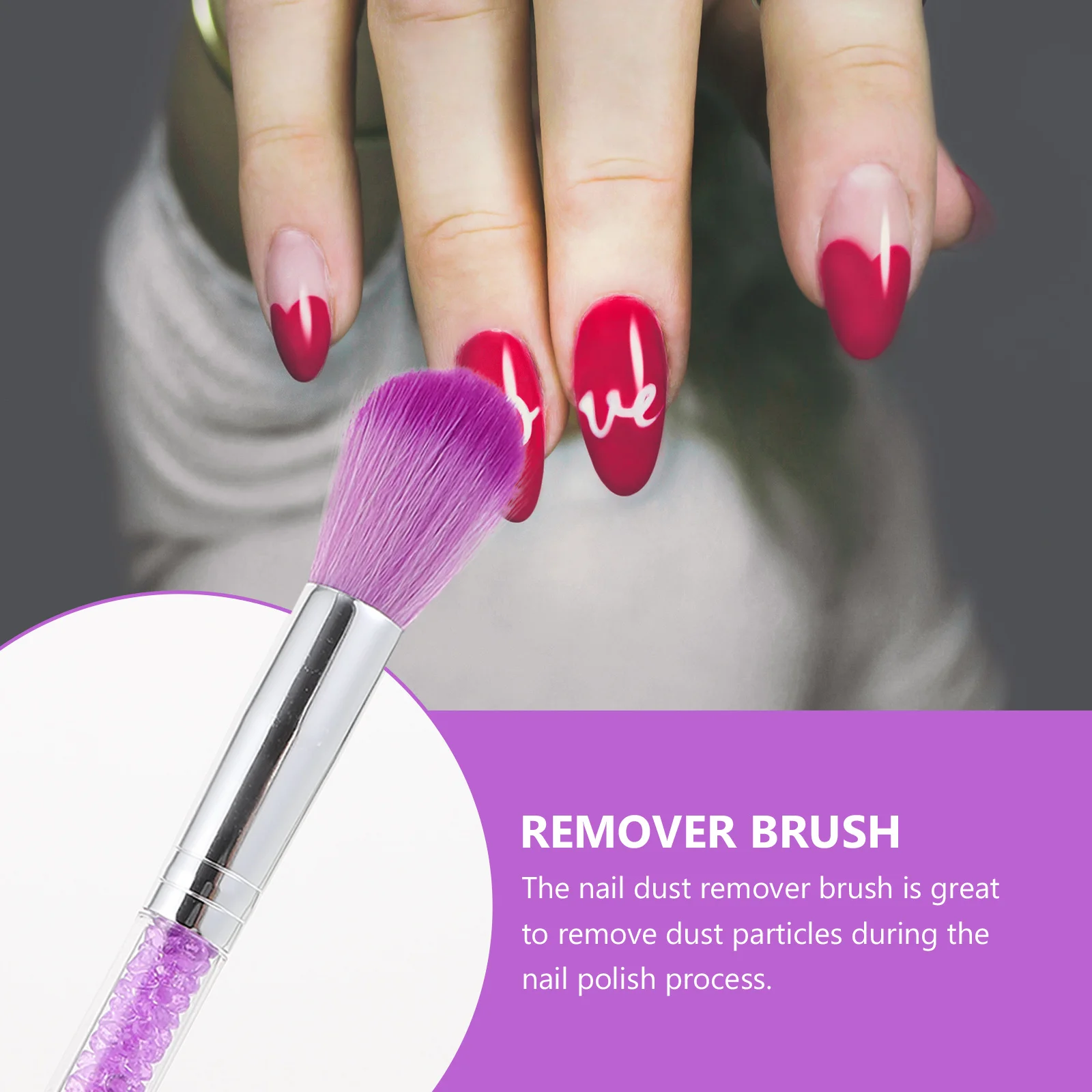 

7pcs Creative Nail Cleaning Dust Brush Mixed Color Acrylic Hand Foot Scrubbing Tool Face Toe Manicure Brush For Home Salon Use