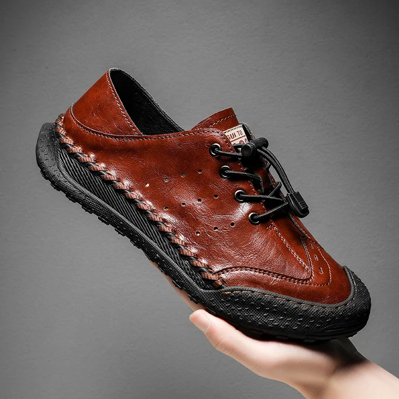 YRZL Comfortable Casual Men Shoes Big Size Loafers Spring and Summer Men Flats Driving Shoes Lightweight Men's Sneakers