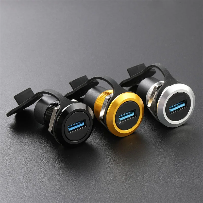 22mm Round Opening USB3.0 Type-C Data Transfer Module, Extension Adapter for Phone PC Network High-Speed