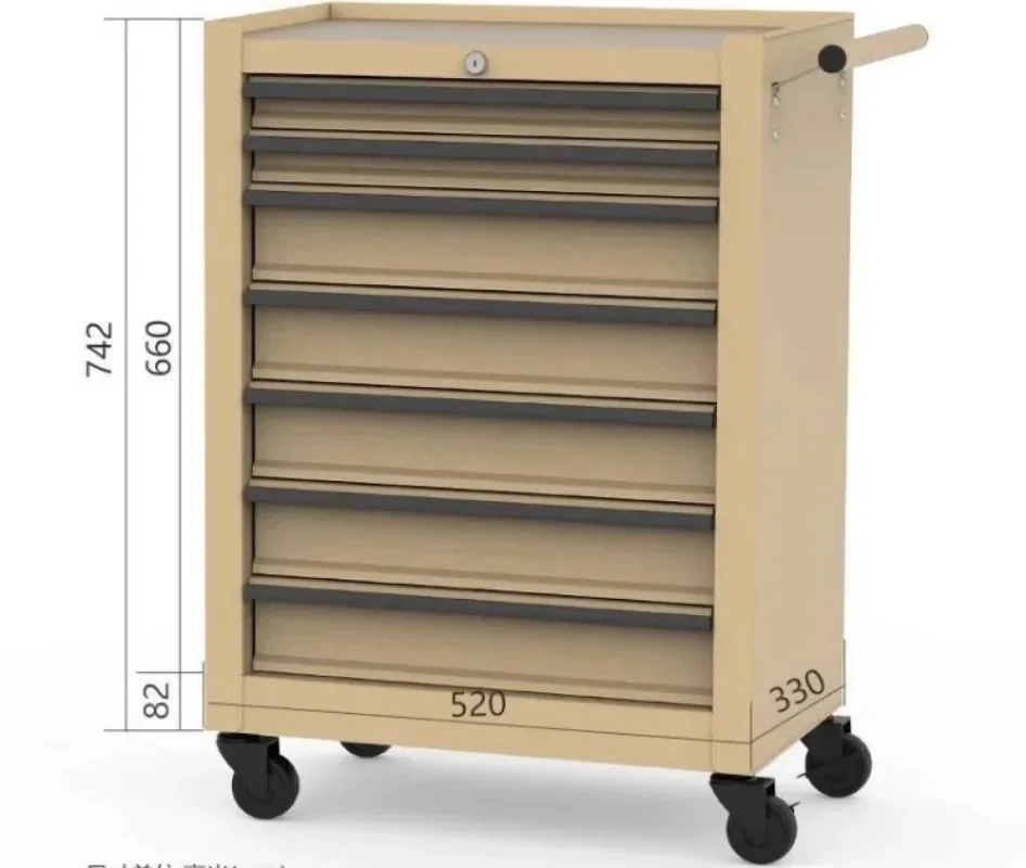 OEM Heavy-Duty Rolling Tool Trolley - Customizable Garage Tool Storage Cabinet Chest