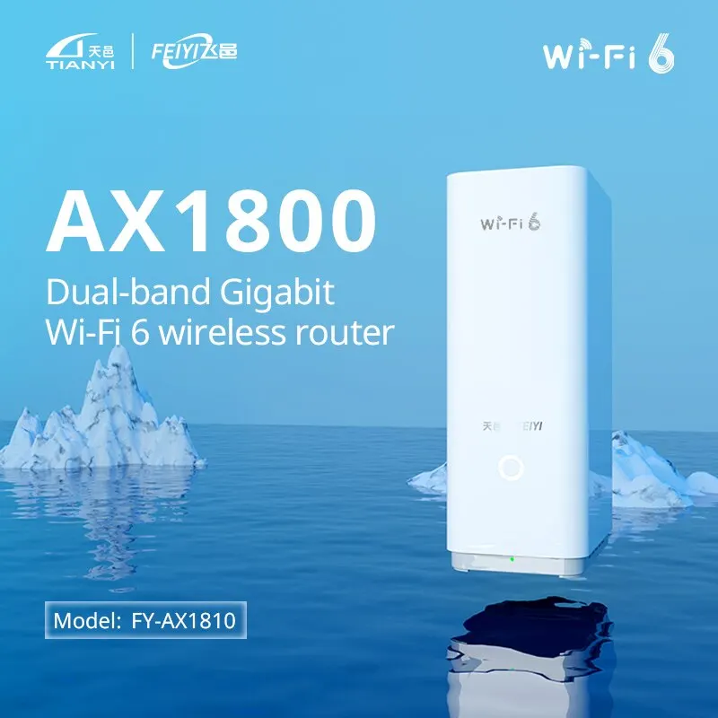 FEIYI AX1800 WiFi Router Signal Booster Repeater Extend Gigabit Amplifier Wifi 6 2.4G 5GHz Dual Band Wifi Router