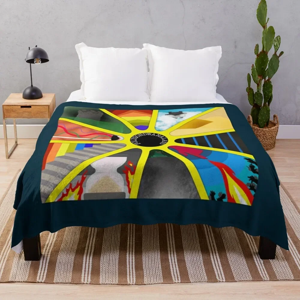

King Gizzard And The Lizard Wizard Polygondwanaland Minimal Cover Throw Blanket Plaid bed plaid Polar Blankets