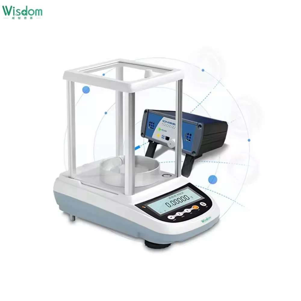 

WISDOM Ultra-Precision Analytical Balance, 0.01mg Resolution Auto-Calibration GLP Compliance for Pharma and Research Labs