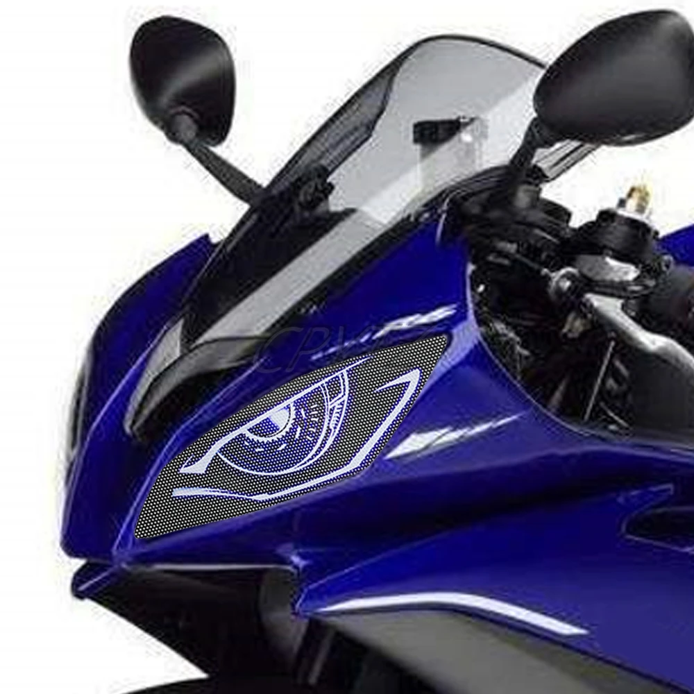 Motorcycle Headlight Sticker Decal Fit for YZF R6 2006-2016 Eyes Headlight Decor Sticker