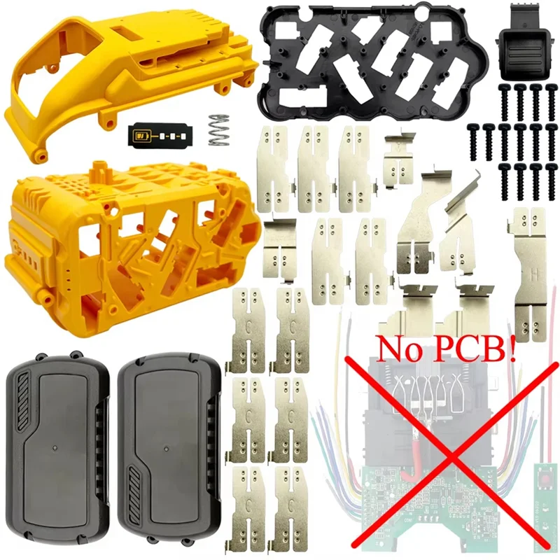 A84E-15 Sel 21700 Casing Plastik Baterai untuk Baterai Lithium 20V 60V DCB606 DCB609 Kotak Cangkang Penyimpanan Baterai