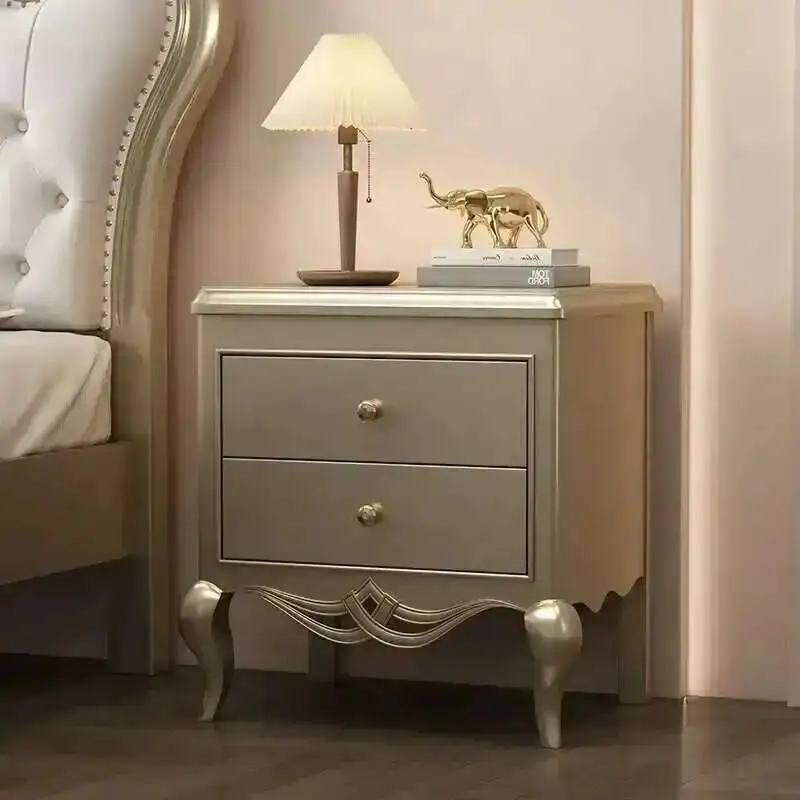

Elegant Modern Nordic Quality Table Bedside Delicacy Trendy Nightstand Table Storage European Mesitas De Noche Bedroom Furniture