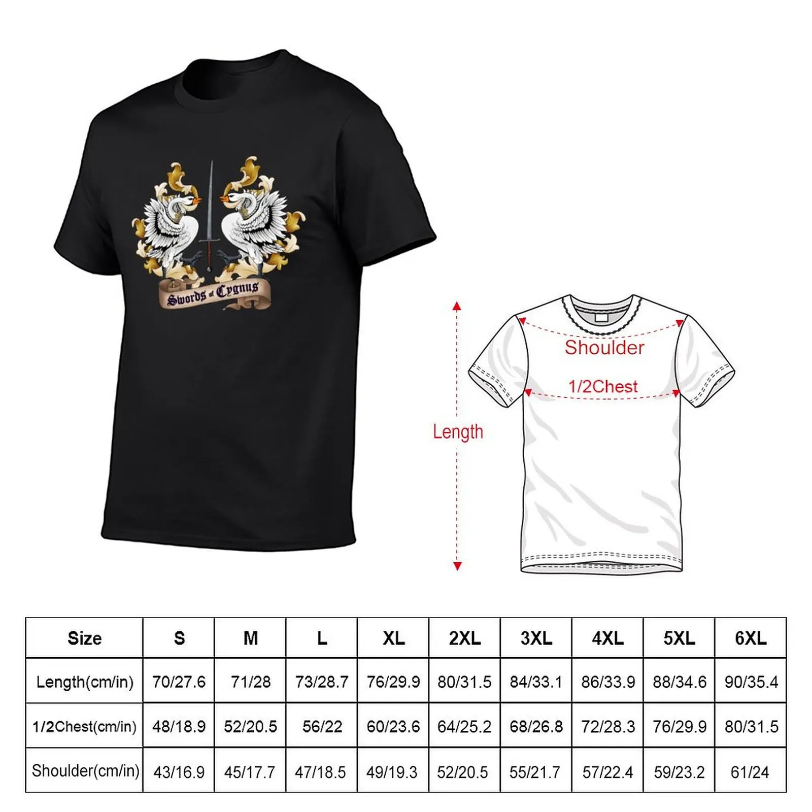 The Regal Swan T-Shirt anime figures summer clothes oversized t shirt oversized mens clothing