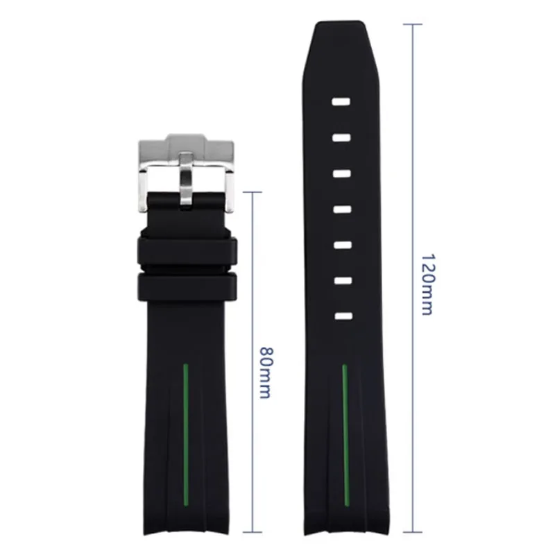 For Omega Swatch Joint Planet Series Moon Mercury Arc Rubber Watch Strap Unisex 20mm
