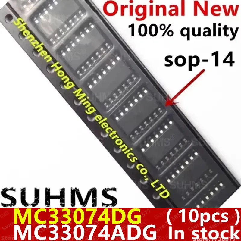 (10piece)100% New MC33074 MC33074DG MC33074DR2G MC33074ADG MC33074ADR2G sop-14