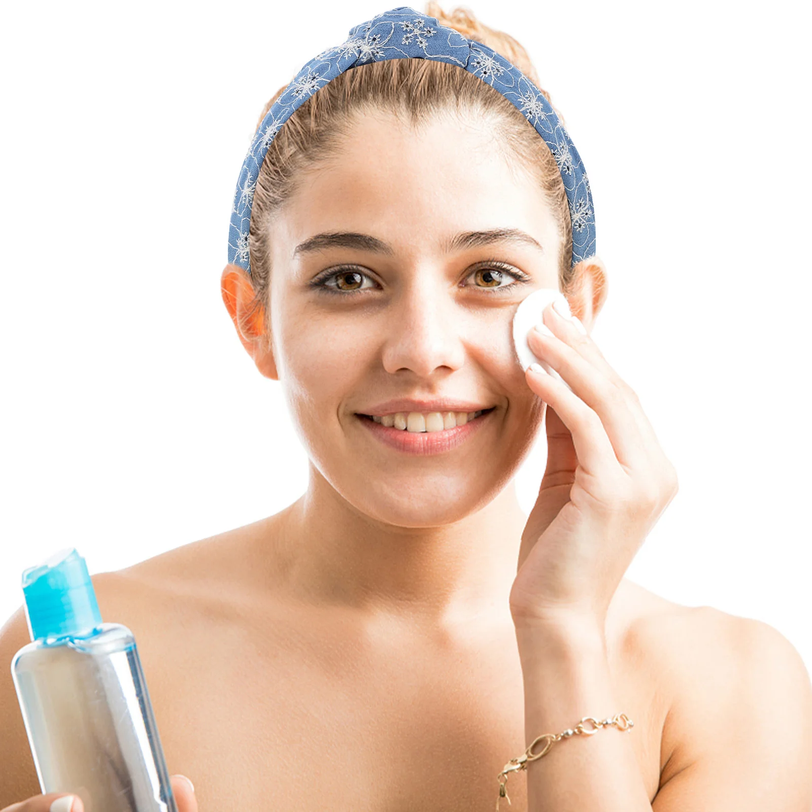 

Fashion Denim Knotted Headband Unique Design Special Occasion Party Womens Decorative Headbands Knotted Headband for Women