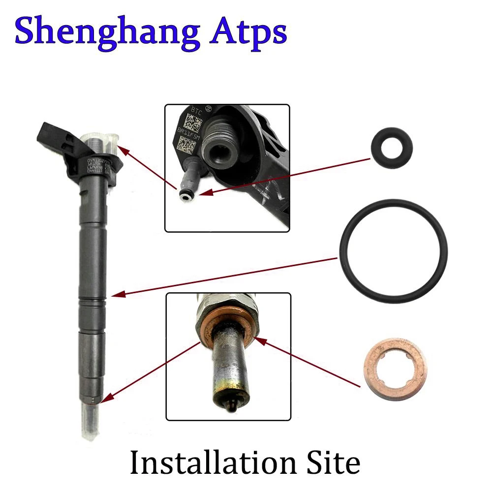 Injector Repair Gasket Kit O-Ring For Audi VW 3.0 TDI Diesel 059130519 059130119 059130519B WHT000884 WHT007480A 059 130 519 B