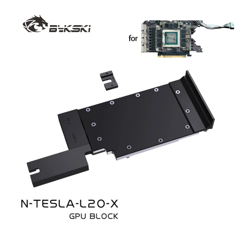 Bykski N-TESLA-L20-X GPU Block Use for NVIDIA TESLA L20 Video Card Water Cooling/Chrome-plated Red Copper Process