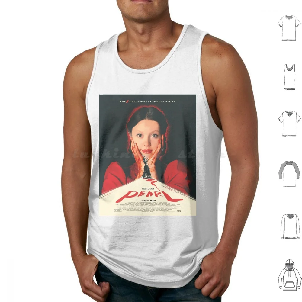 Pearl A24 Womens Tank Tops Print Cotton Everything Everywhere All At Once Ti West Mia Goth Pearl Sequel Prequel Film Movie