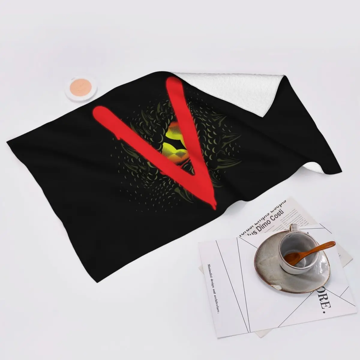 Custom V The Visitors Insignia Soft Face Towel Quick Dry Pool Bath Cotton Towels Absorbent Quick