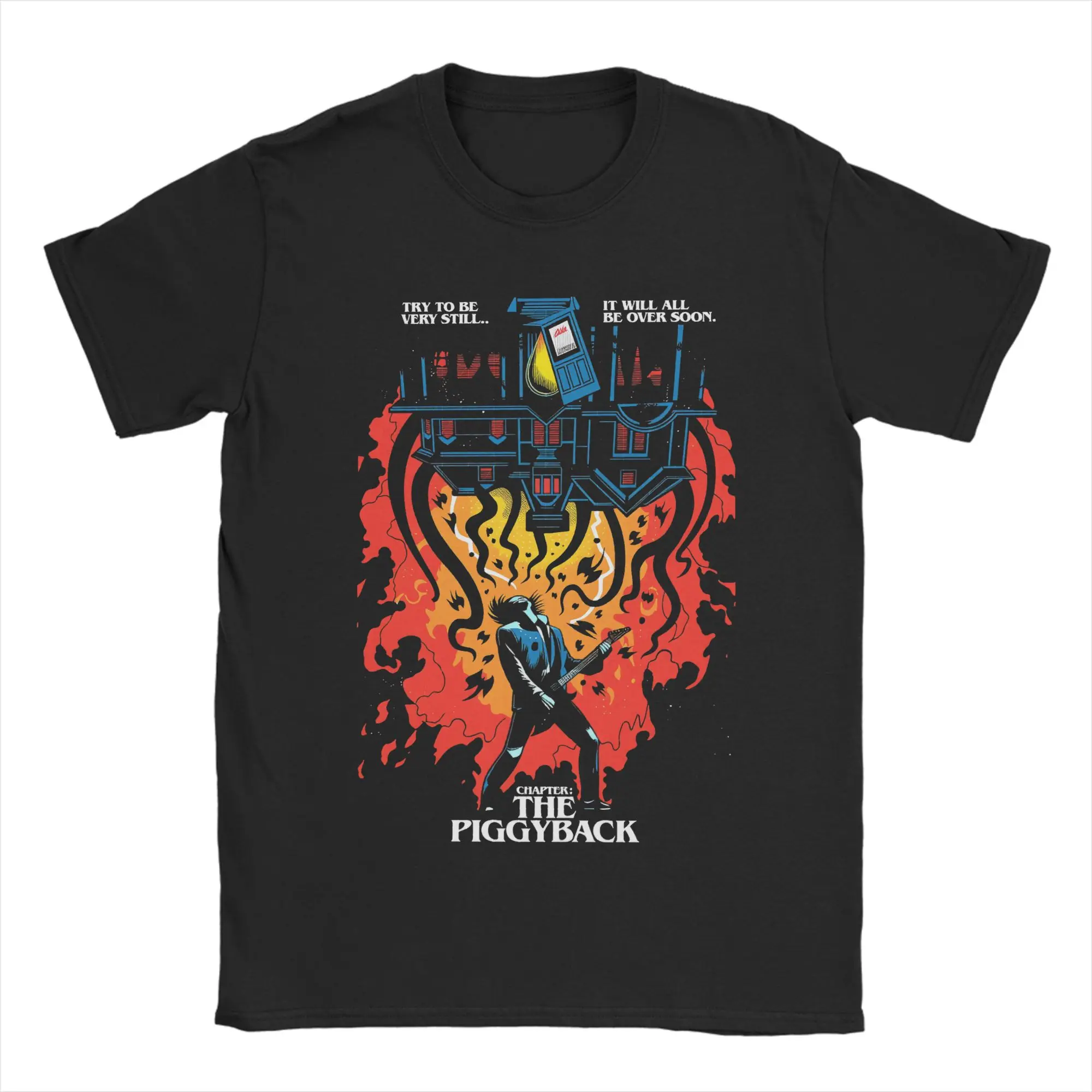 American TV Series T-Shirts for Men Eddie Munson The Demogorgon Fashion Cotton Tees Crew Neck Short Sleeve T Shirts