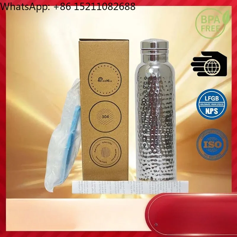 Electroplated Gold Concave-Convex Kettle Stainless Steel Sports Water Cup for All Models Large Capacity One Piece in Stock