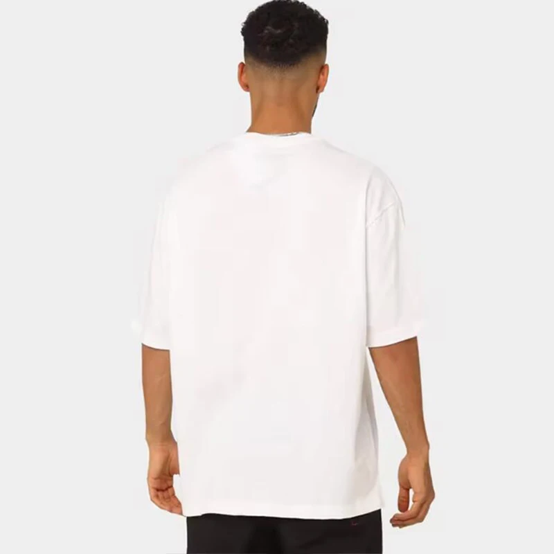 Summer Casual Men's T-Shirt Solid Color Soft and Loose Round Neck Top for Men Loose Soft Cool Cotton Male Short Sleeve Tees image 2